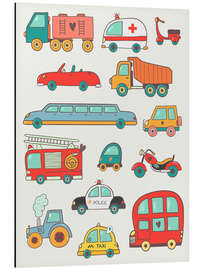 Magnettafel Viele tolle Autos