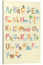 Magnettafel Tieralphabet (Englisch)