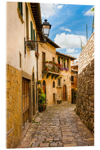 Stampa su vetro acrilico Montefioralle in Chianti, Tuscany