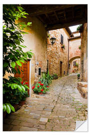 Wall sticker Through mediterranean alleys in Tuscany