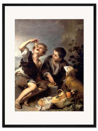 Gerahmter Kunstdruck Kuchenesser