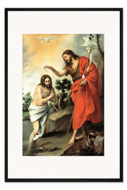 Gerahmter Kunstdruck Die Taufe Christi