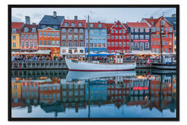 Gerahmter Kunstdruck Nyhavn reflected