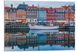 Tableau en plexi-alu Nyhavn reflected