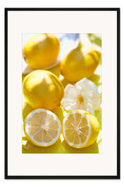 Gerahmter Kunstdruck Zitronen Kick