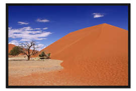 Gerahmter Kunstdruck Die Dünen der Namib, Namibia