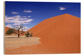 Holzbild Die Dünen der Namib, Namibia