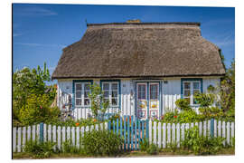 Magnettafel Reetdachhaus an der Ostsee