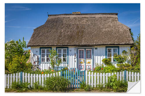 Wall sticker Thatched cottage on the Baltic Sea