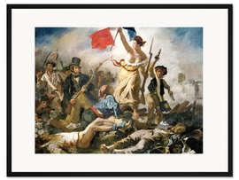 Gerahmter Kunstdruck Die Freiheit führt das Volk