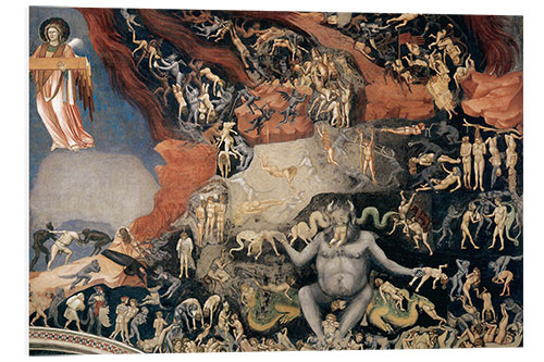 Foam board print Last Judgement (detail)