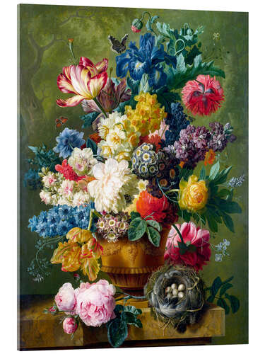 Akrylglastavla Flower painting