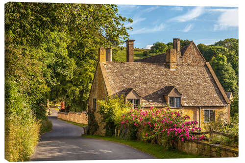 Canvas print Cottage in the Cotswolds (England)