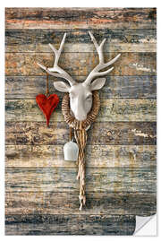 Wall sticker Deer Heart