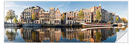 Selvklebende plakat Amsterdam panorama