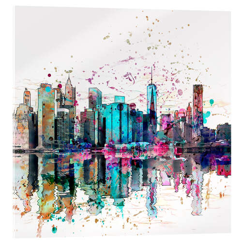 Acrylglasbild Manhattan Skyline