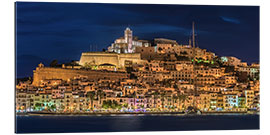 Gallery print Ibiza Spain castle by night