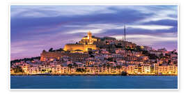 Poster  Die Burg von Ibiza - FineArt Panorama