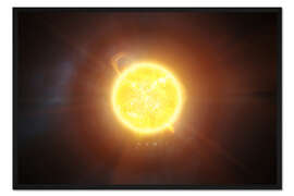 Gerahmter Kunstdruck Sonnensystem Sonne