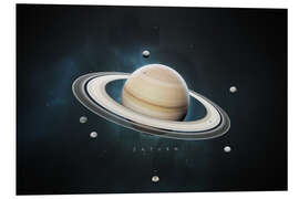 Foam board print Solar System Saturn