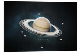 Magnettafel Sonnensystem Saturn