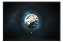 Gerahmter Kunstdruck Sonnensystem Erde