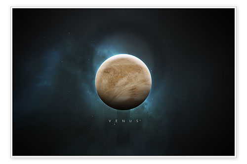 Poster Sonnensystem Venus