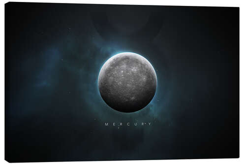 Canvas print Solar System Mercury