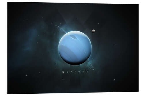 Aluminium print Solar System Neptune