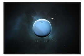 Gerahmter Kunstdruck Sonnensystem Neptun