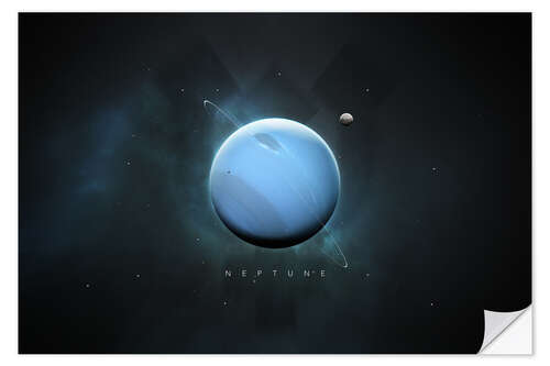 Vinilo para la pared Solar System Neptune