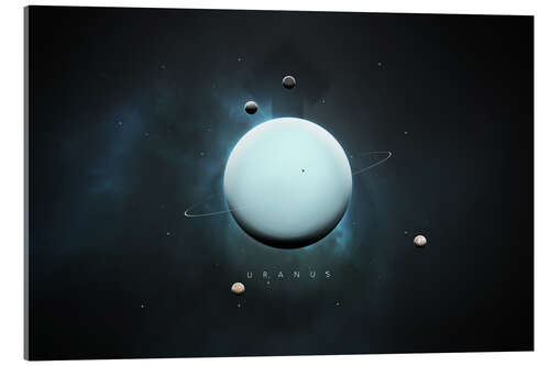 Acrylglasbild Sonnensystem Uranus