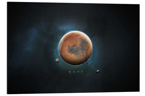 Aluminium print Solar System Mars