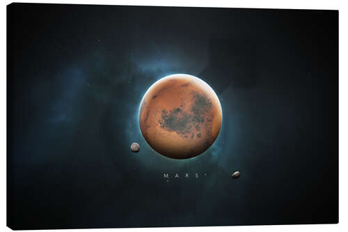 Canvas print Solar System Mars