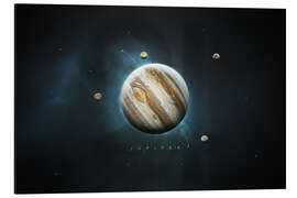 Aluminium print Solar System Jupiter