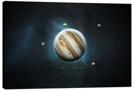 Tableau sur toile  Système solaire, Jupiter (anglais) - Tobias Roetsch