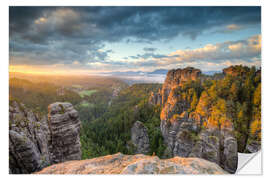 Vinilo para la pared Saxon Switzerland Sunrise