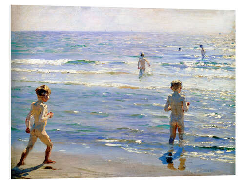 Foam board print Bathing Boys