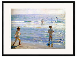 Framed art print Bathing Boys