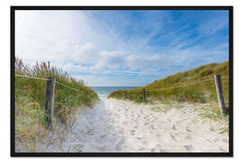 Gerahmter Kunstdruck Der Weg zur Nordsee