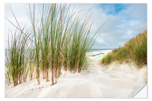 Naklejka na ścianę Beach scene