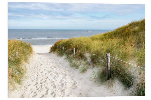 Tableau en PVC Plage la mer du Nord