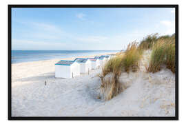 Gerahmter Kunstdruck Nordseestrand - De Koog