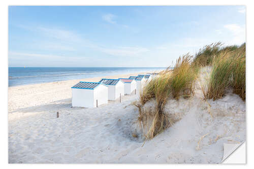 Självhäftande poster Nordsjön stranden - De Koog