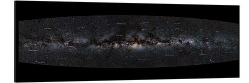 Aluminiumsbilde Milky Way Panorama (German)