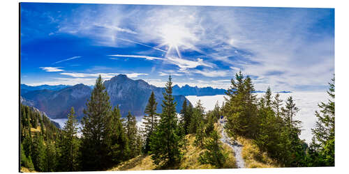 Aluminium print Mountain Trail