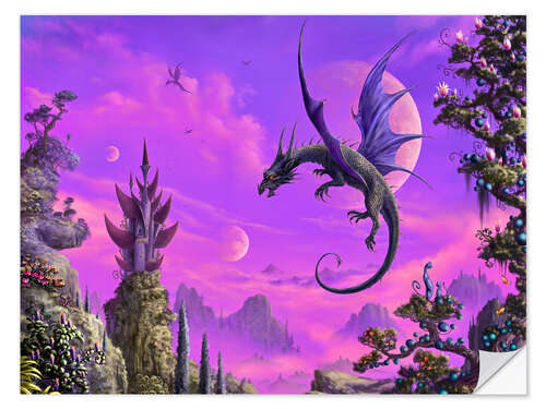 Självhäftande poster The Dragon Kingdom