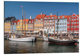 Magnettafel Alter Hafen Nyhavn in Kopenhagen (Dänemark)