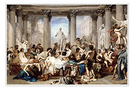 Wall print  Roman decadence - Thomas Couture