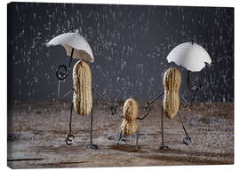 Canvas print Simple Things - Taking a Walk in the Rain